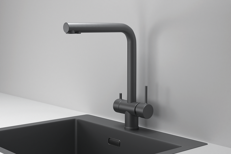 Смеситель для кухни Granula Kitchen Space 7011, ГРАФИТ МАТОВЫЙ